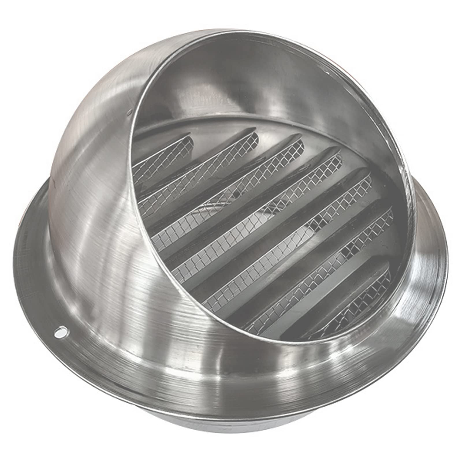 Grille D'Aération avec/Maille, Couvercle De Ventilation Sortie D'évacuation Grille D'Aération Ronde Grille Ventilation Hotte, Résistant Aux Intempéries Sortie D’air Murale