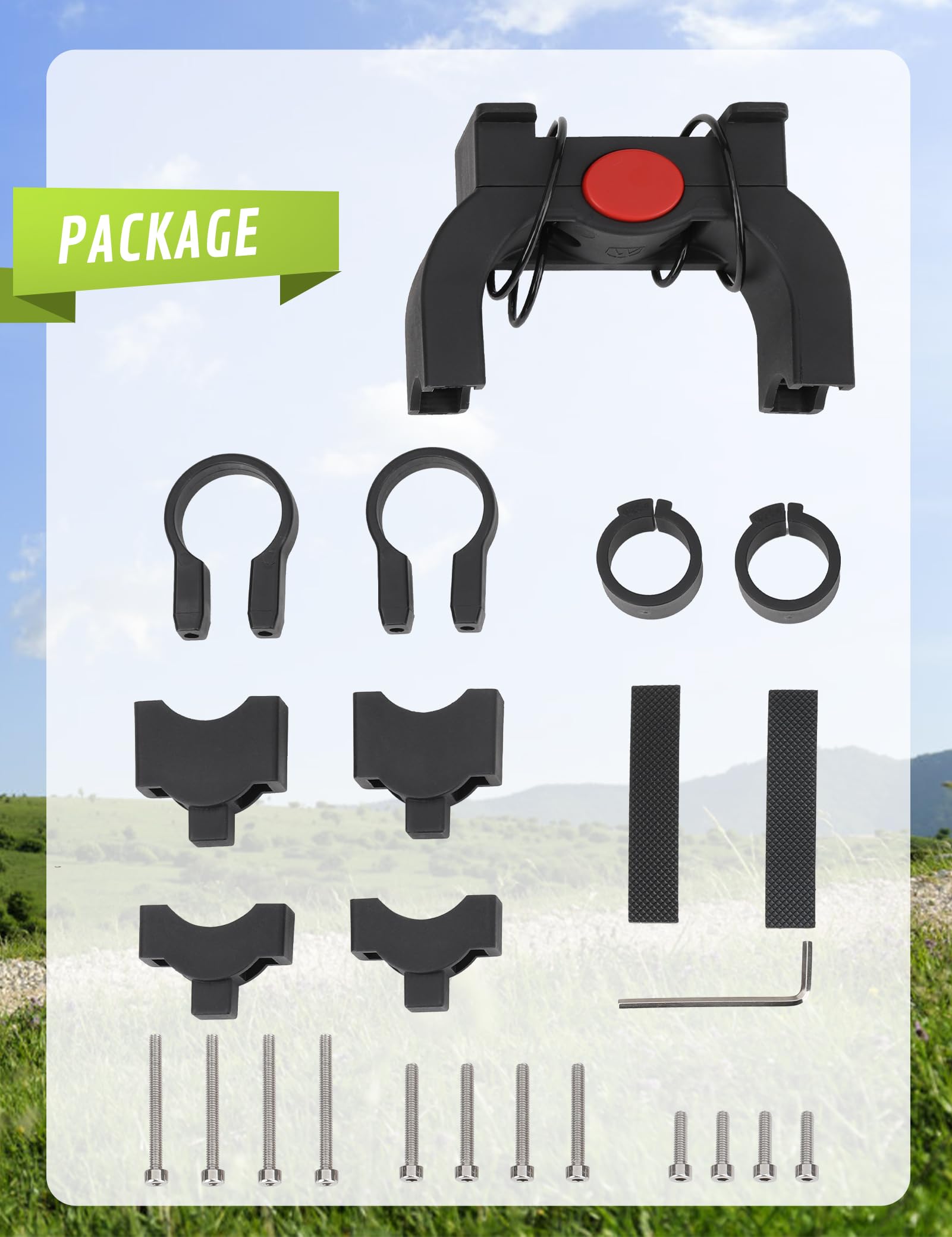 Pecute Cestino per Bici per Cani con Adattatore per Manubrio, Borsa Portabici per Cuccioli Più Stabile - 4 in 1 per zaino Cane+Borsa a tracolla+Trasportino Auto Cani, per Ciclismo all'Aperto
