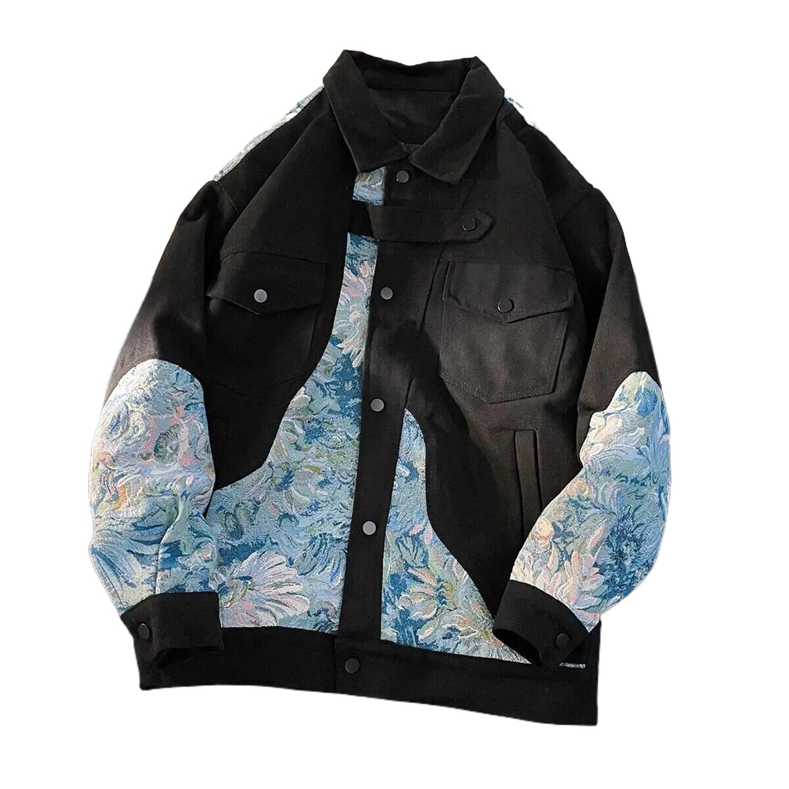 AoleakyEmbroidered Jackets For Mens Clothing Coat Men's Coats Original Outerwear Bomber Tops Spring