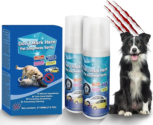 Tlettsteinkle No Chew Spray for Dogs, 2025 Upgrade Spray for Dogs to Stop Chewing, Stop Dog Chewing Spray - Non-Toxic Bitter Deterrent Kit for Chewers, Anti Bite Training Aid (2x100ml) - Blue