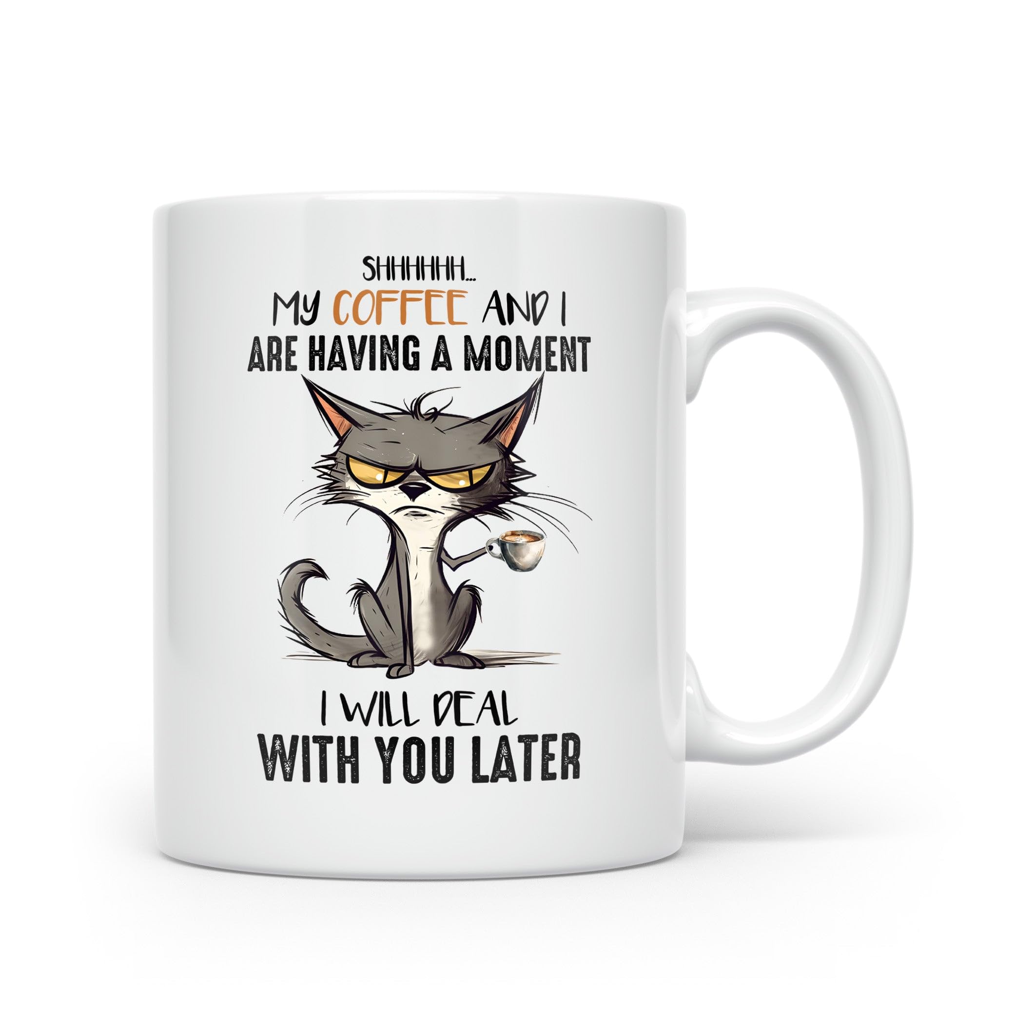 Anonymous Gifting Hilariously Sarcastic Cat Mugs to Start Your Day with a Purr and a Chuckle - Coffee and I