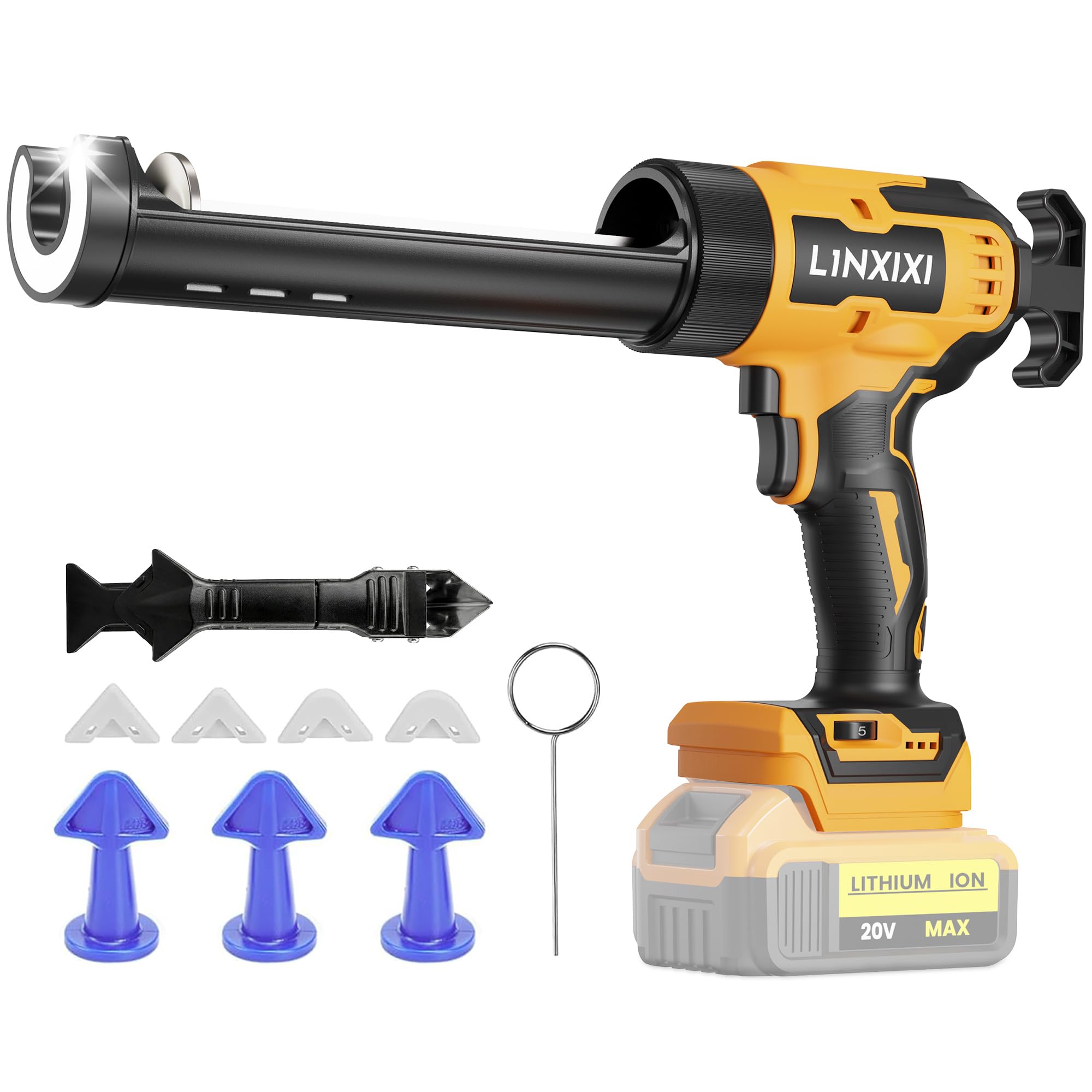 Pistolet à calfeutrer pour batterie Dewalt 20V idéal pour rénover la salle de bain