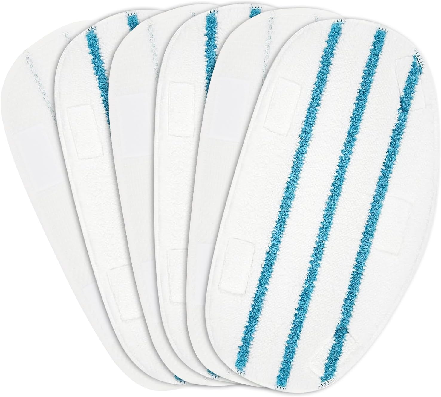 6 Pack Pur Steam Mop Pads, Compatible for PurSteam ThermaPro 211 Steam Mop and 10-in-1 High-Quality Microfiber Pads for Cleaner Floors,Replacement Steam Mop Pads – Washable and Reusable