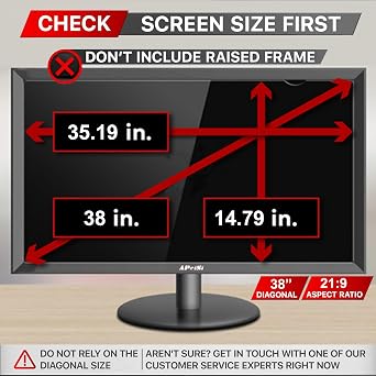 38 Inches Privacy Screen Filter for 21:9 Curved Ultrawide Monitor