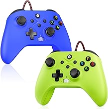 Bonacell 2PCS wired controllers for Xbox one s/x Pc controller with Programming/Vibration/3.5 mm Audio/Turbo/6-Axis Gyroscope Compatible with Xbox series S/X/PC Windows 7/8/10/11