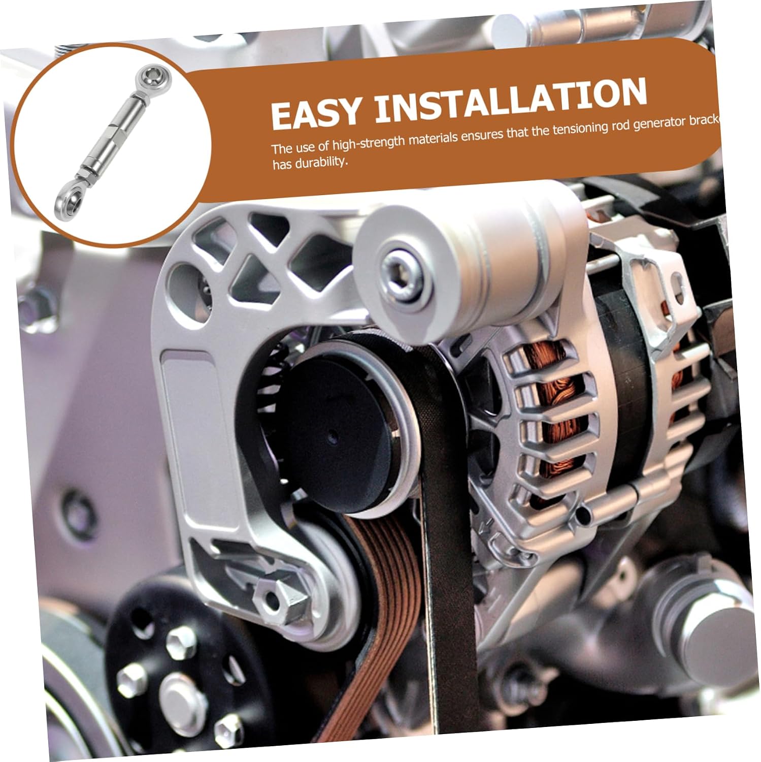 ULTECHNOVO Adjustable Alternator Bracket for Car High-strength Material Easy Installation