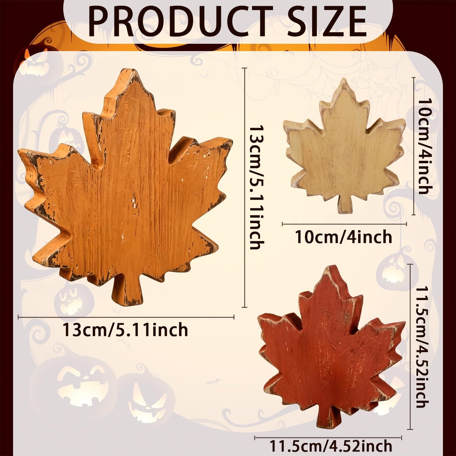 Wooden Leaves Fall Decor, Fall Decorations for Home