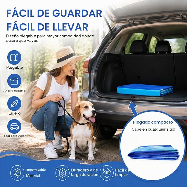 Foto 7 de 7 de FuYelng Piscina Plegable Perros pequeños 50x50 cm, Portátil Pequeños de PVC