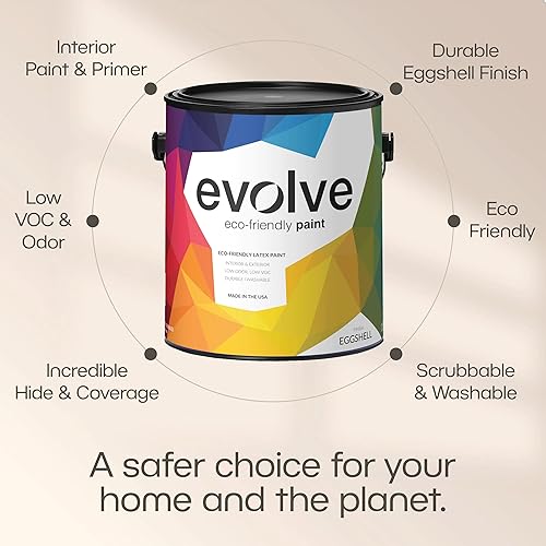 Miniatura 8 de EVOLVE Pintura e imprimación: Respetuoso con el medio ambiente, bajo brillo con cobertura de una capa para superficies interiores y exteriores Verde