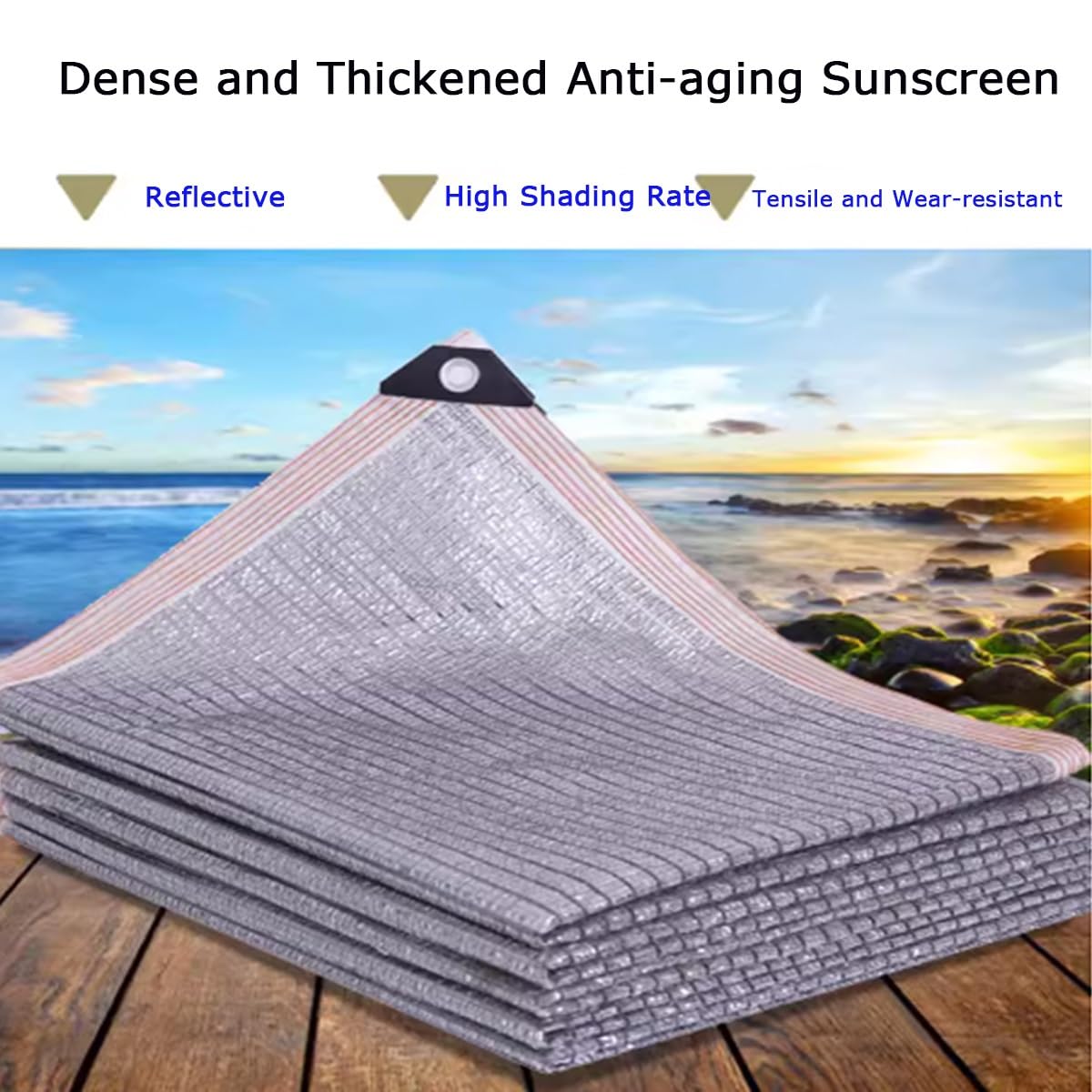 Rete solare multi-dimensione, anti-invecchiamento, velocità di trasmissione del 75%, dissipazione rapida del calore, versatile, protezione per piante da giardino e serra (4 x 18 m)