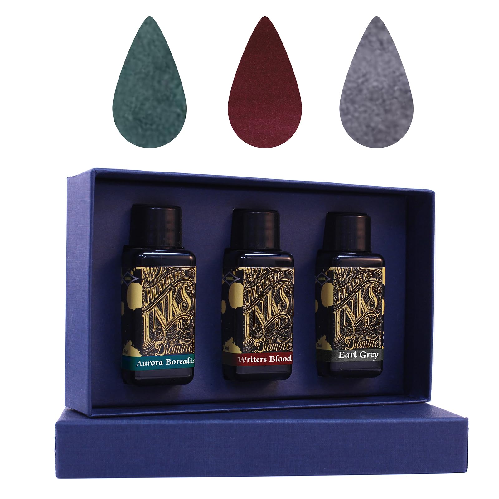 Diamine Colletion Ink Bottles 30ml Plastic Bottles in a Gift Box - Gift for Colleagues, Family & Friends & Stationery Lovers! - Choose Set! (Reddit Collection)