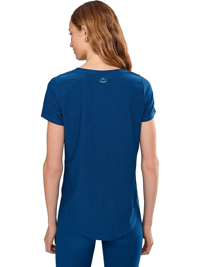 Blue Beyond Yoga Featherweight On The Down Low Tee