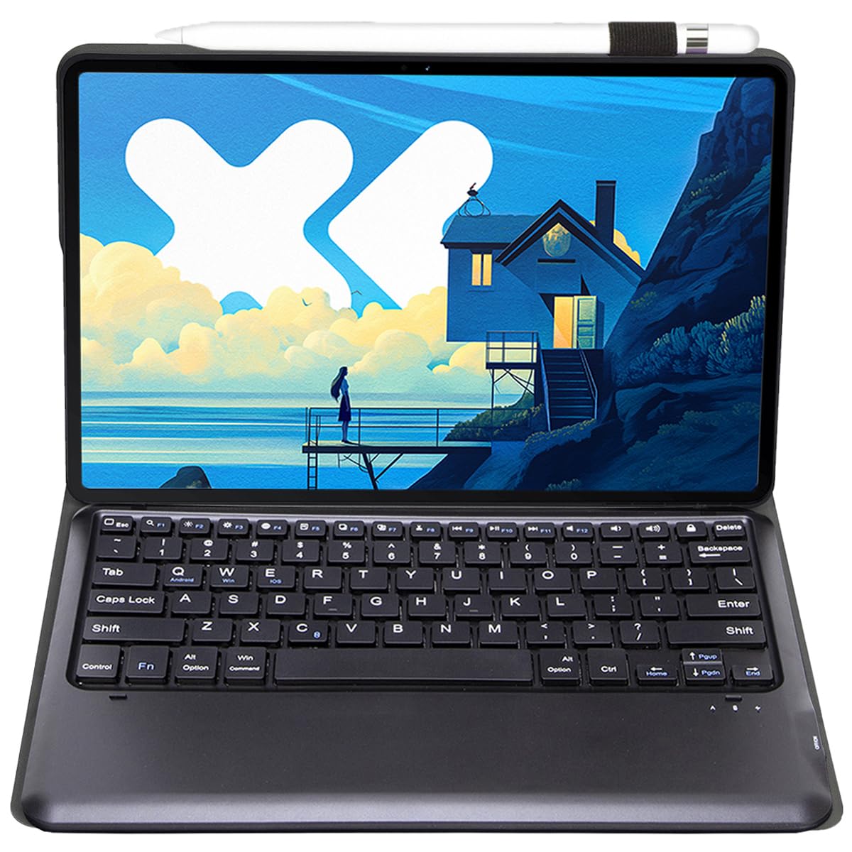 Amazon.co.jp: Keyboard Cover Folio Case with Detachable