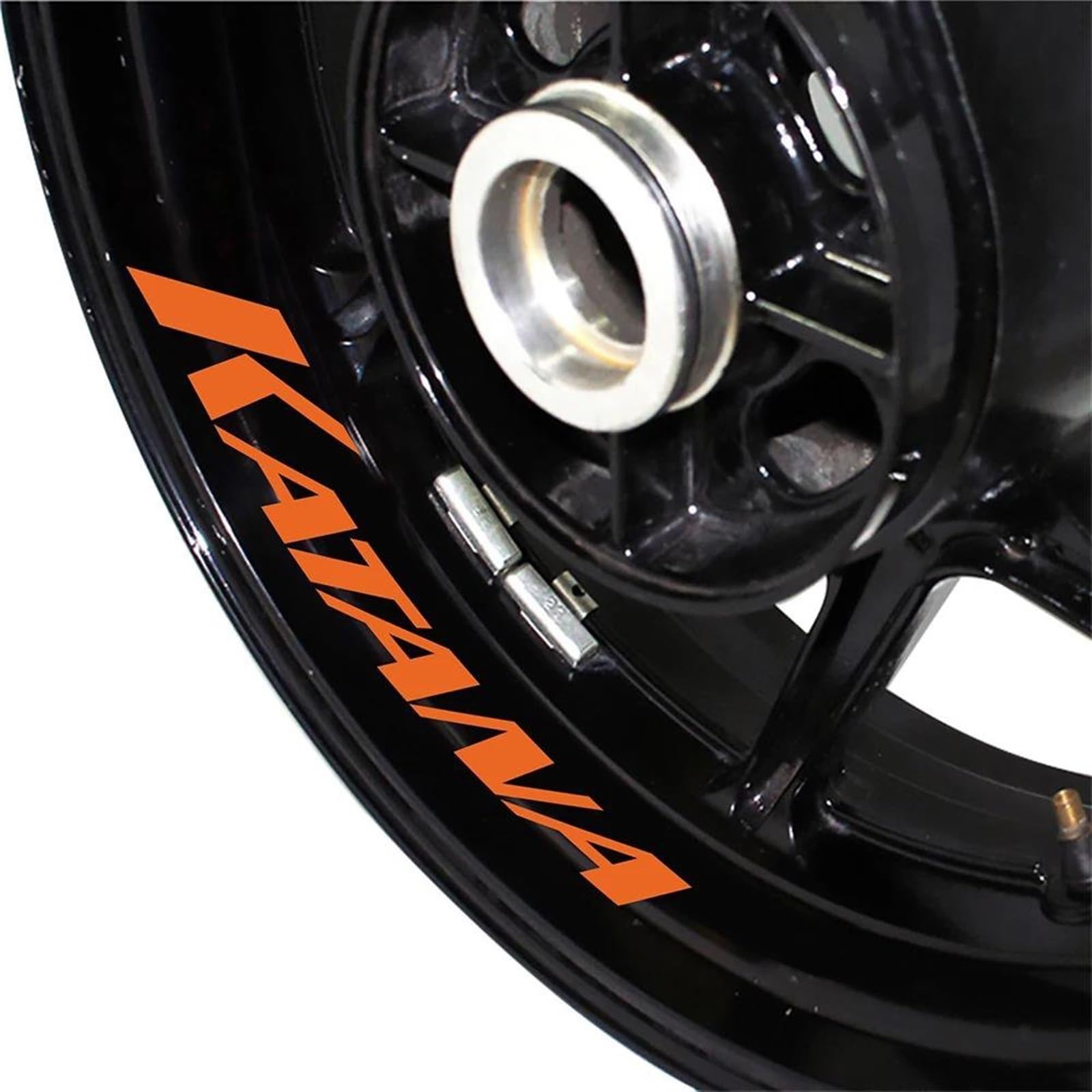 Motorcycle Accessories Wheel Stickers Sports Edge Stripe Reflective Film for Suzuki for Katana Scratch-Resistant(Color2)