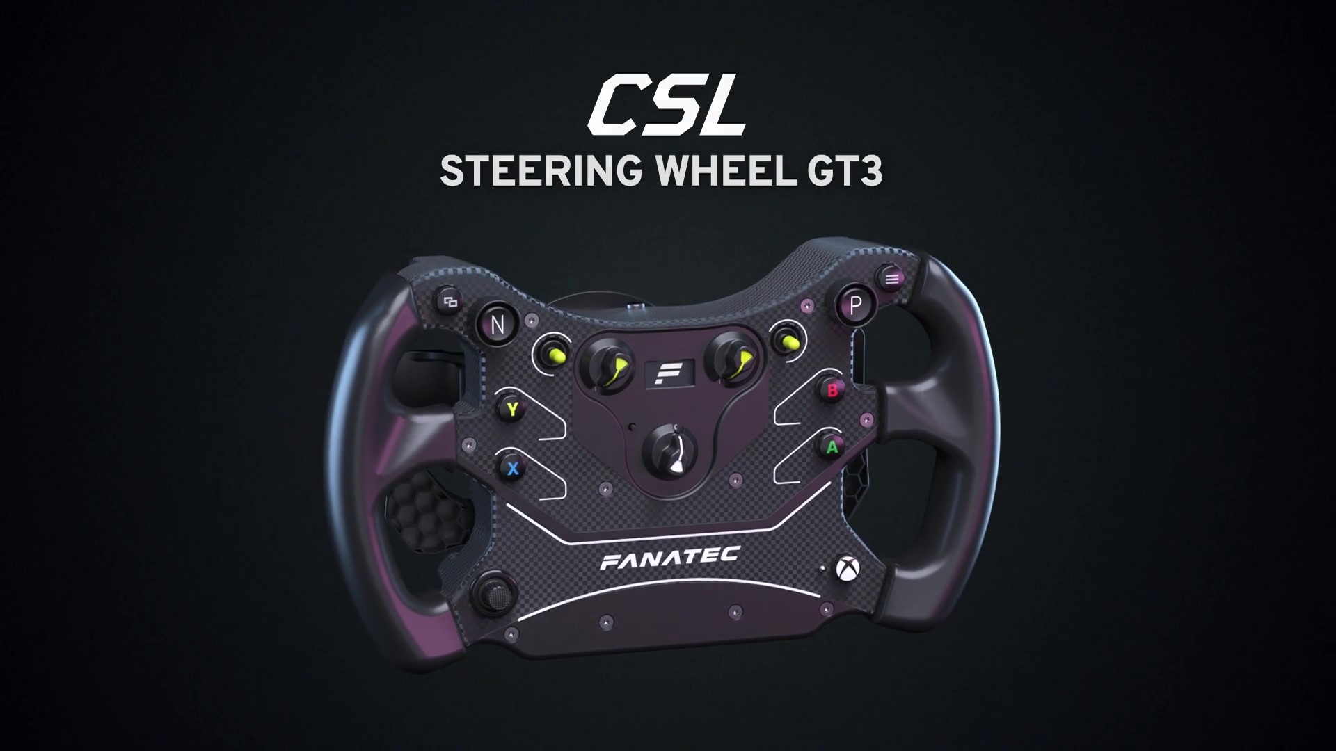 FANATEC Sim Racing CSL Steering Wheel GT3 – Overmolded Grips