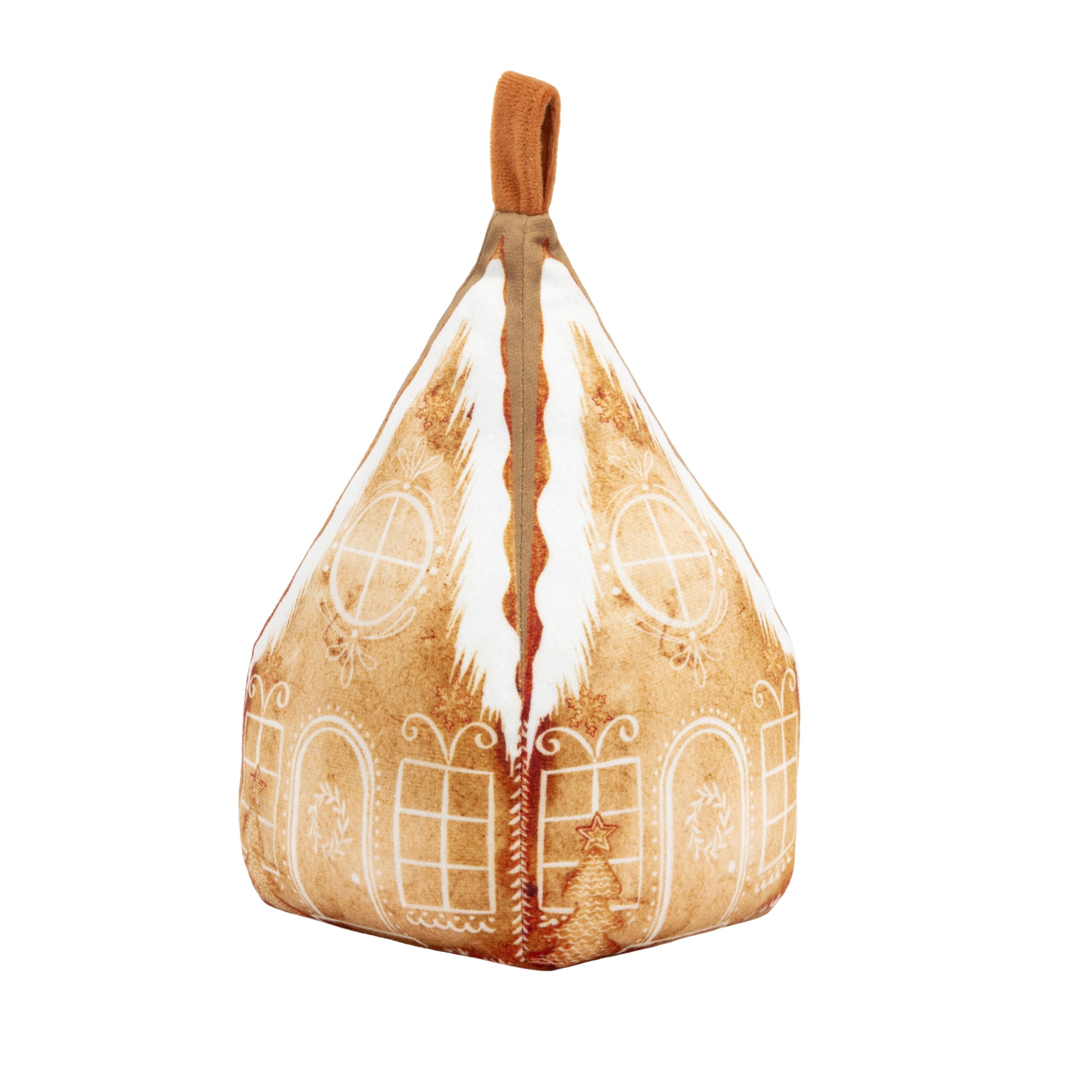 Furn. Ginger Gretel Festive Velvet Door Stop