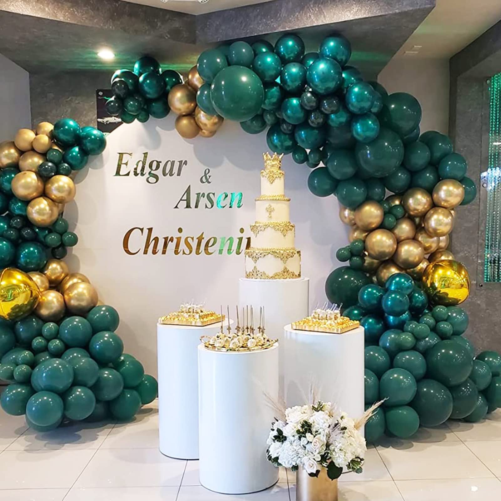 Luftballons Blau Metallic, Doppellagige Luftballons 50 Stück Metallic Ballons Blau Luftballons, Glänzendes Chrom Blaue Luftballon Set Partyballons für Mann Junge Geburtstag Hochzeit Party Deko