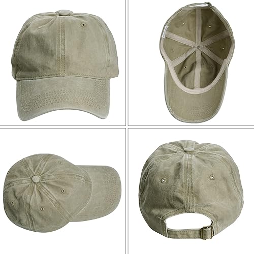 Miniatura 5 de 3 gorras de béisbol clásicas, de perfil bajo, ajustables, lavadas, lisas, gorra de béisbol, sombrero de papá para hombres y mujeres