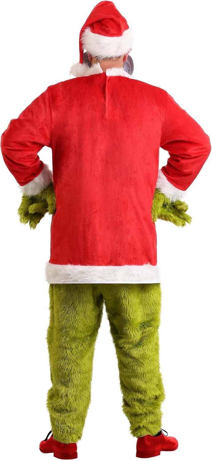 Dr. Seuss The Grinch Santa Deluxe Costume with Mask