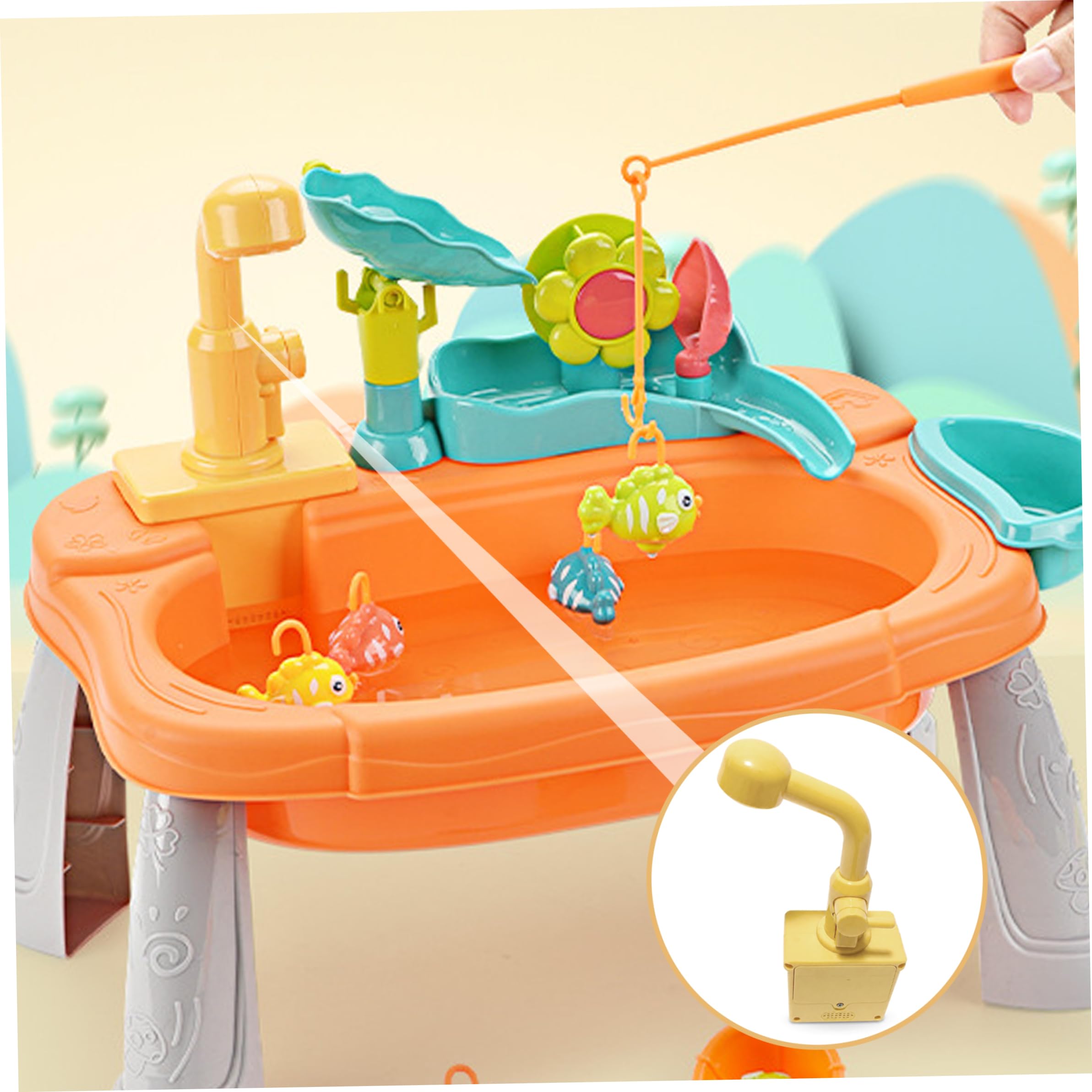 Lavandino da Gioco per Bambini, Accessorio sostitutivo per Rubinetto Elettrico per lavandino Giocattolo con Acqua Corrente - Adatto a Giochi d'Acqua con Bambini Che corrono con