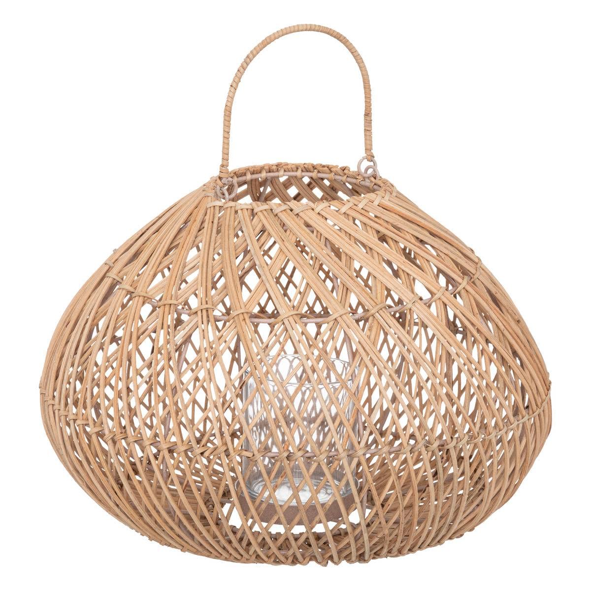Atmosphera - Farol Lour Metal y ratán - H27 cm