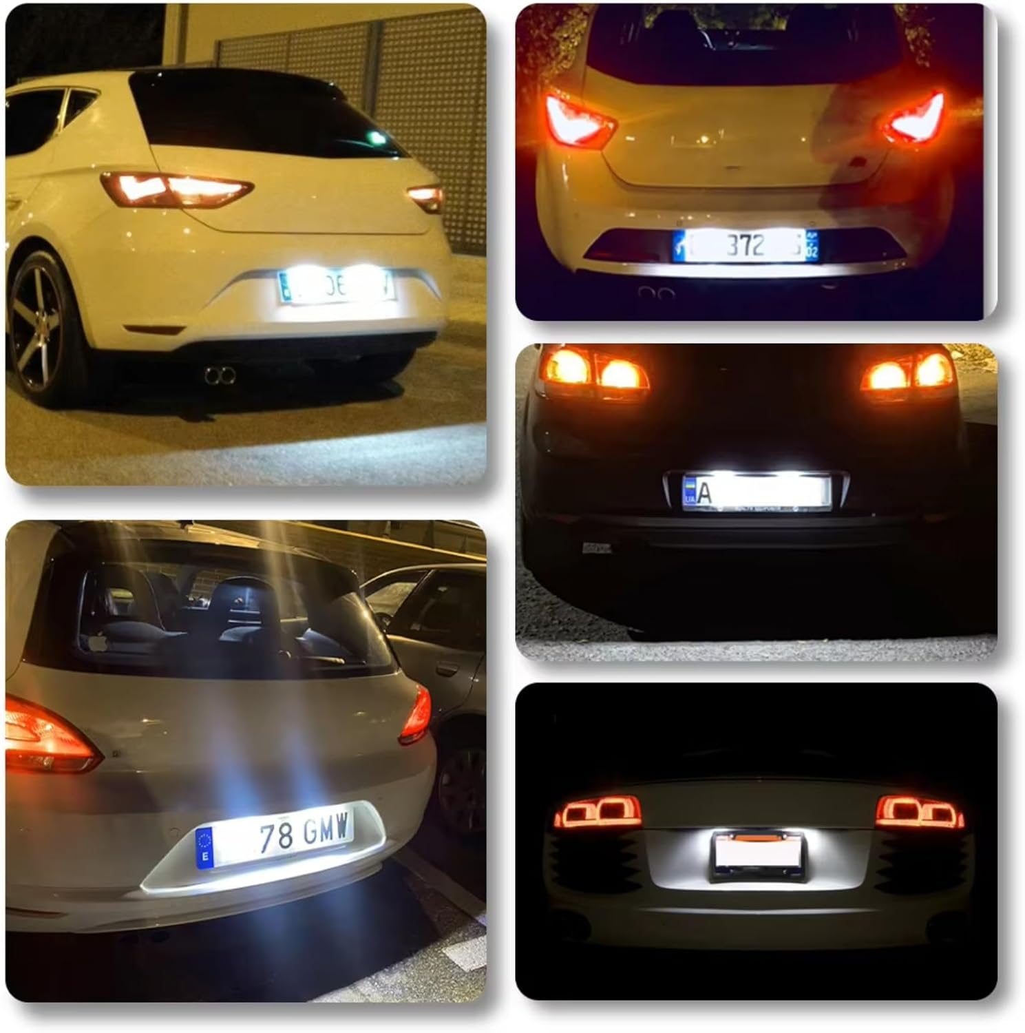 ナンバープレートライト Compatible With Seat For Leon 2 MK2 3 MK3 For Altea Fo