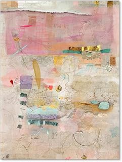 Medpol Abstract Modern Watercolor Painting Wall Art Trendy Vibrant Pastel Posters Vintage Colorful Textured Aesthetic Canvas Prints for Living Room Bedroom Wall Decor 12x16 inch Unframed
