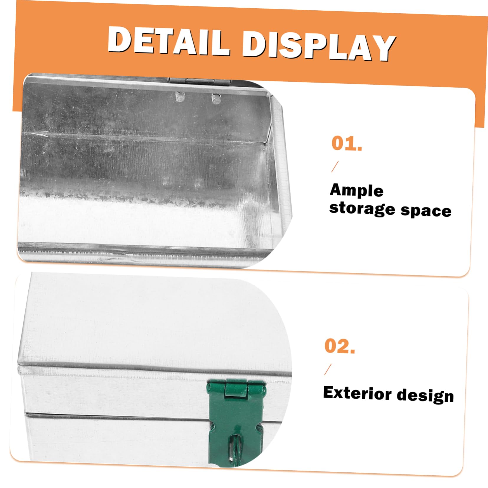 NUOBESTY 4 Pezzi Scatola Stoccaggio con Chiusura Organizer per Utensili da Giardino e Documenti Design Elegante e Pratico Spazio Conservazione Robusta e Facile da Trasportare
