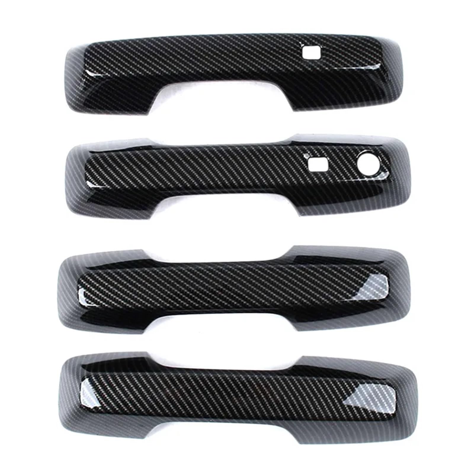 Bqwyedpl 4 Door Carbon Fiber Suitable Fit For 23 Equation Leopard 5 Car Door Handle Door Bowl Handle Scratch-Proof Modification Accessories Car Door Latch Handle(4 Door Carbon Fiber)