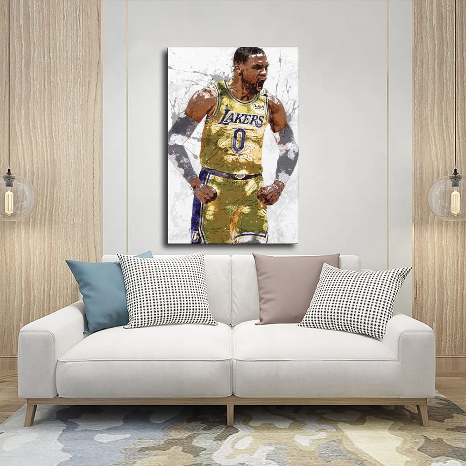 Russell Westbrook Poster 60x90 Cm – Wasserfestes Wandbild Auf Leinwand Für Wohnzimmer & Büro