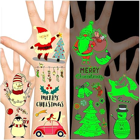 Christmas Temporary Tattoos Under A Dollar For Kids