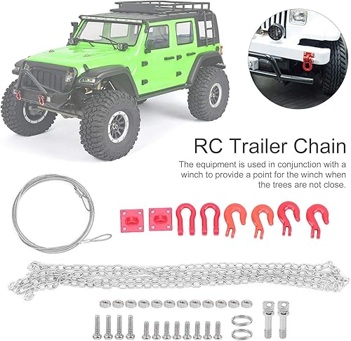 Miniatura 2 de Cuerda de remolque a control remoto, hebilla de asistencia universal para automóvil, cadena de remolque, cuerda de remolque para 110 RC coche