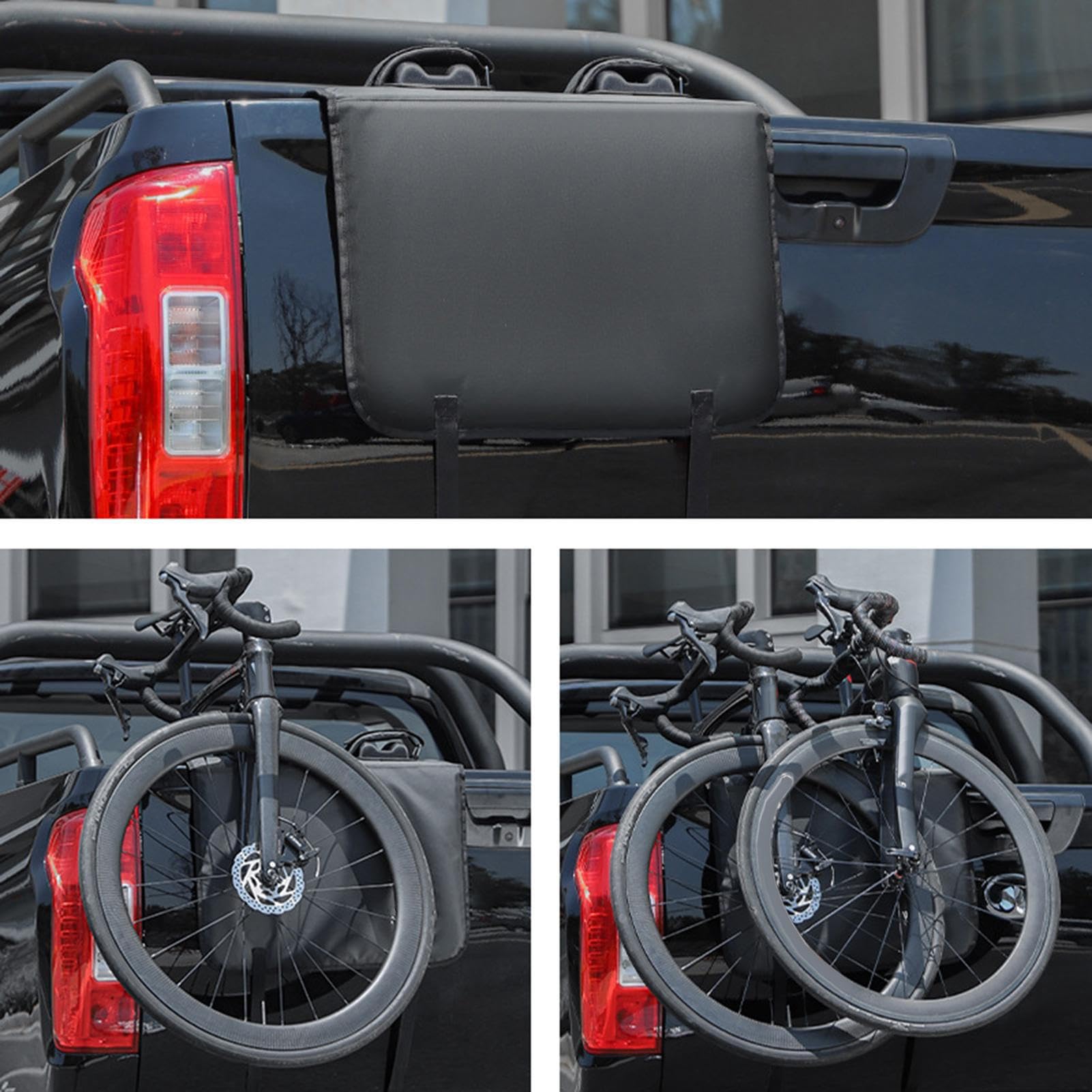 Tappetino per bicicletta per portellone da pick-up, copertura e resistente agli, ampia fodera di protezione con di chiusura a, supporto imbottito per il trasporto