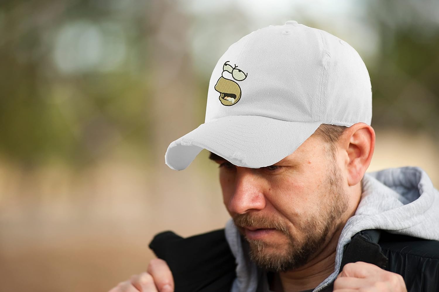 Yellow Dad Cartoon Funny Embroidered Vintage Adjustable Dad Hat