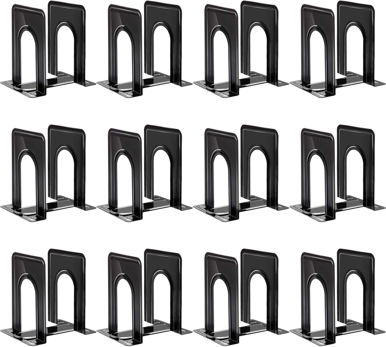 Bookends, 24pcs Book Ends, Book Ends for Shelves, Bookends