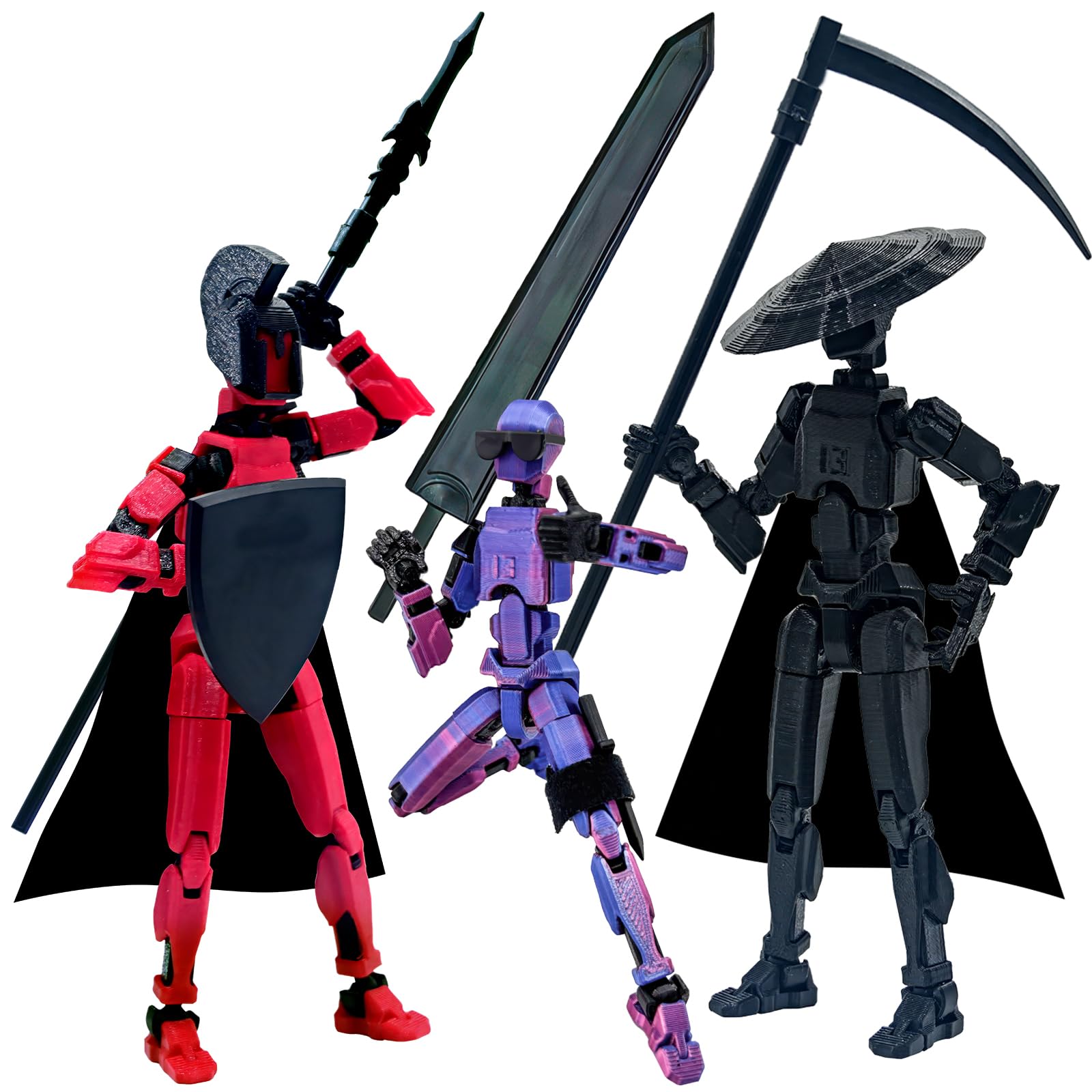 (Assembly Completed) T13 Action Figure Set, 3D Printed Action Figures, Dummy 13 Action Figure, Titan 13 Action Figure, for Collectors Desktop Decorations — image 1