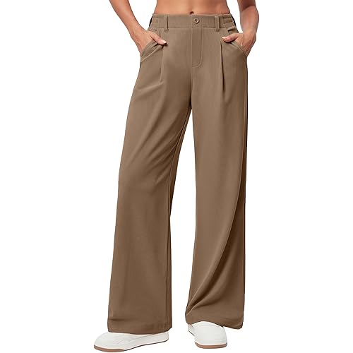 Ewedoos Wide Leg Pants Woman Stretchy Work Dress Pants Women Trendy 2026 Business Casual Outfits Comfort Fit Slacks Trousers
