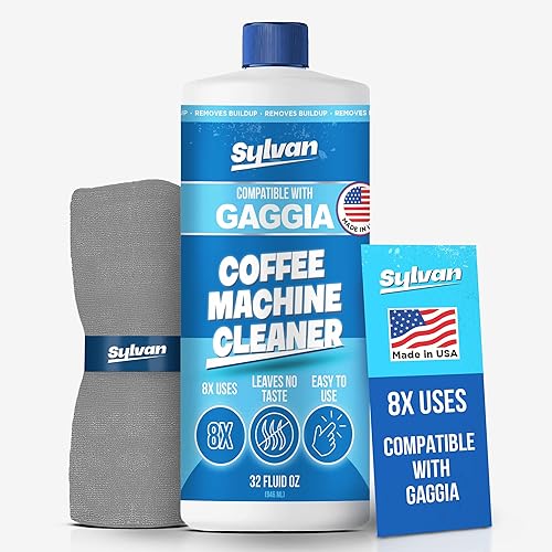 Solución de descalcificación compatible con Gaggia  Paño de limpieza gratis  Suministro para 12 meses  Fabricado en los Estados Unidos  Kit de