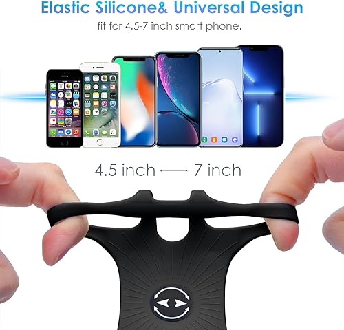 Miniatura 3 de Cikyner Pulsera para correr, Correr Teléfono Titular Deportes Pulsera 360 Giratorio y Desmontable Correr Teléfono Pulsera para 4.5- 7 '' iPhone para