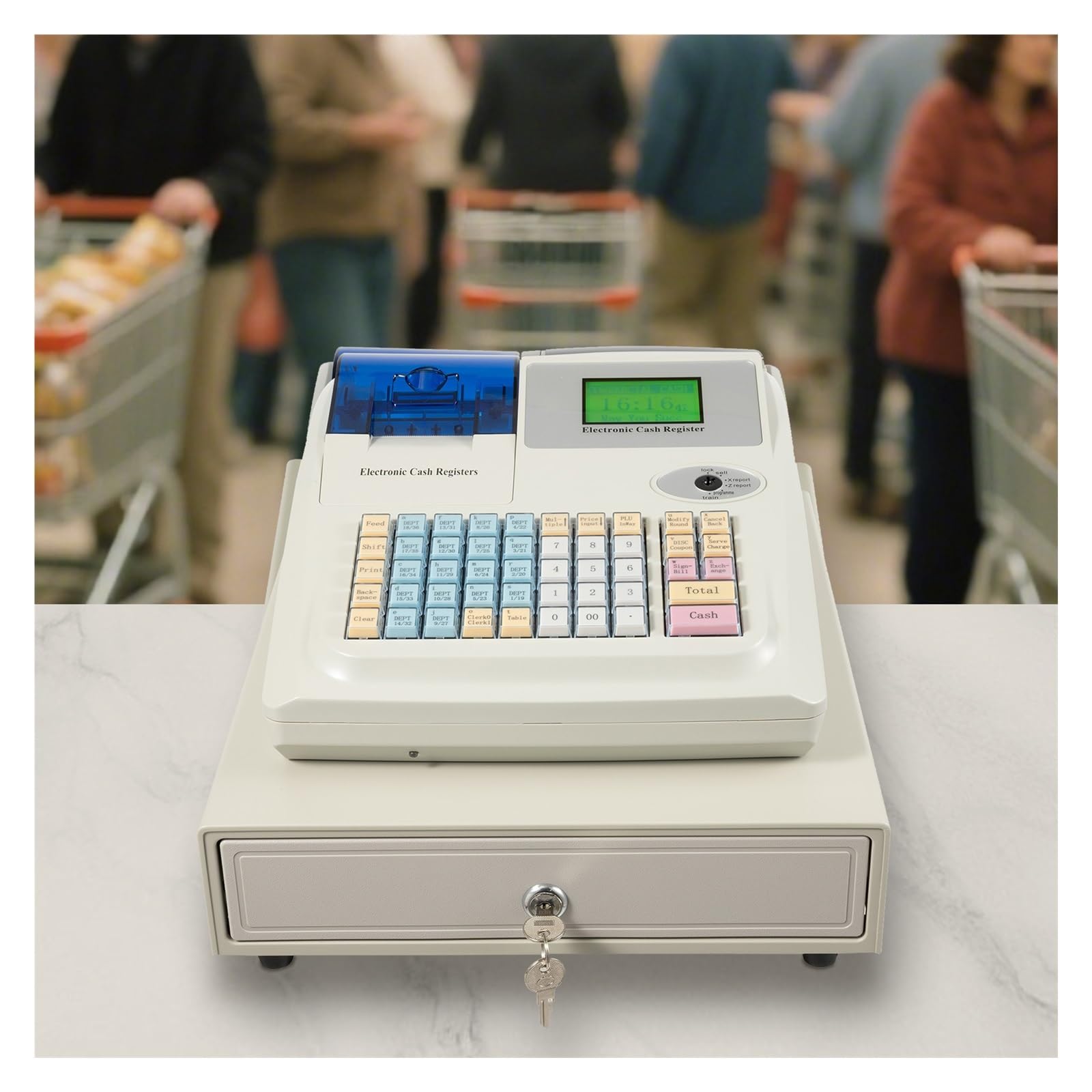 Registratore di Cassa con cassetto Cassa Doppio Display Registratore di Cassa elettronico for aziende