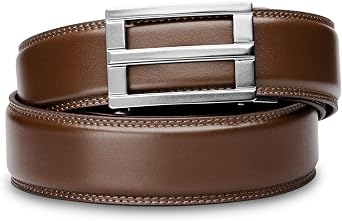 KORE Mens Full-Grain Leather Track Belts | Excel Alloy Buckle