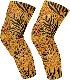 LUNLUMO Animal Tiger Yellow Skin Sports Knee-Cap Kneepads Protection for Knees