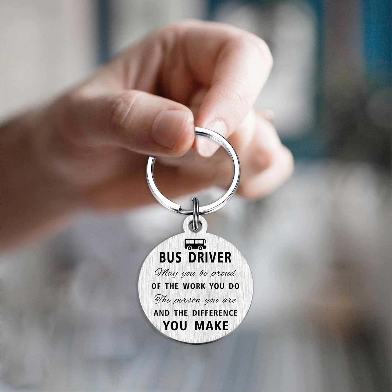Yobent Bus Driver Appreciation Gifts for Men Women, School Bus Driver Birthday Thank You Keychain, Thank You for Always Keeping Us Safe Ideas - Image 2