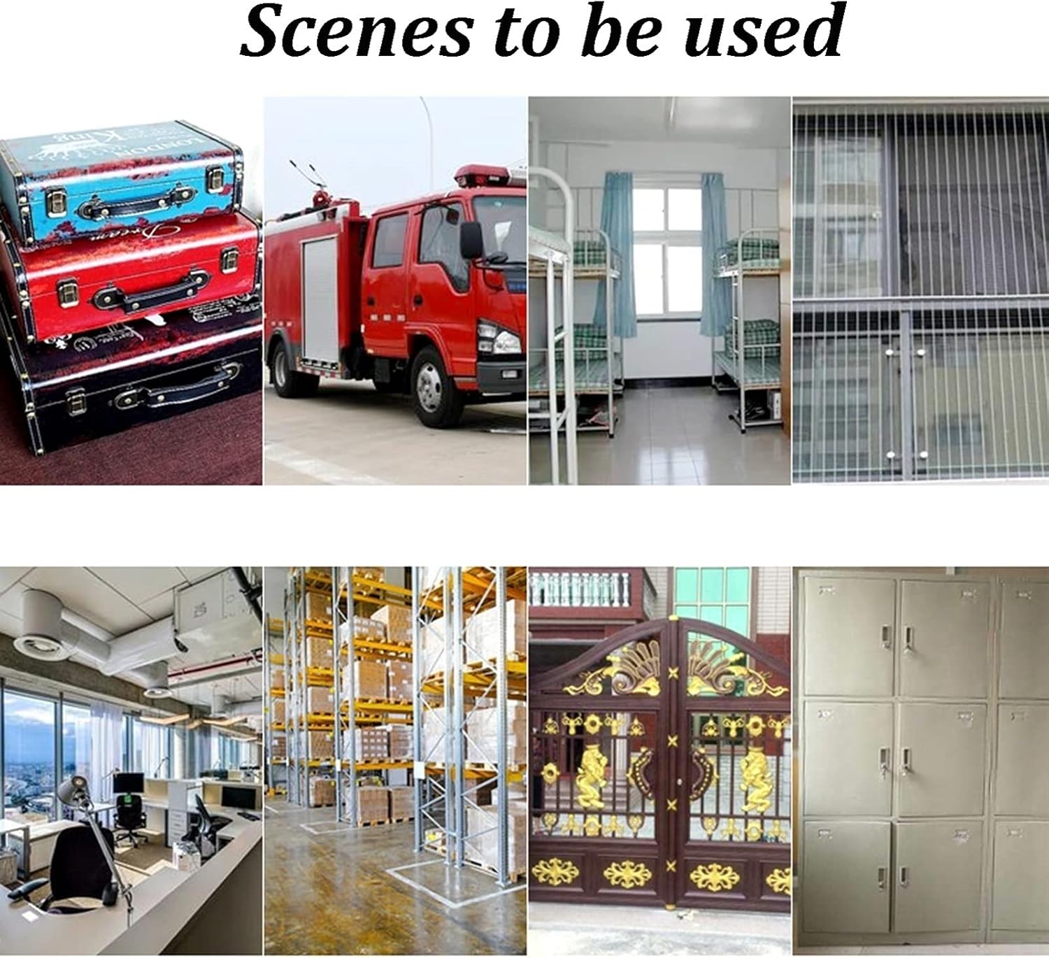 Keyed Padlocks Long Beam Key Padlock, Anti-Shearing and Anti-Prying Security Anti-Theft Lock, Home Student Drawer Cabinet Luggage Lock (Size : 55x129.7mm)