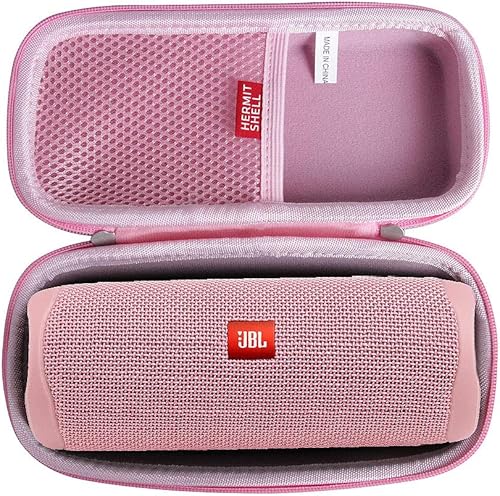 Miniatura 9 de Hermitshell Funda rígida de viaje compatible con JBL FLIP 5 / JBL FLIP 6 / JBL Flip 7 Altavoz Bluetooth portátil impermeable (rojo)
