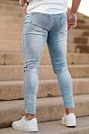 GINGTTO Hommes Skinny Jeans Slim Fit Stretch Jeans Comfy Denim Jeans Pantalons