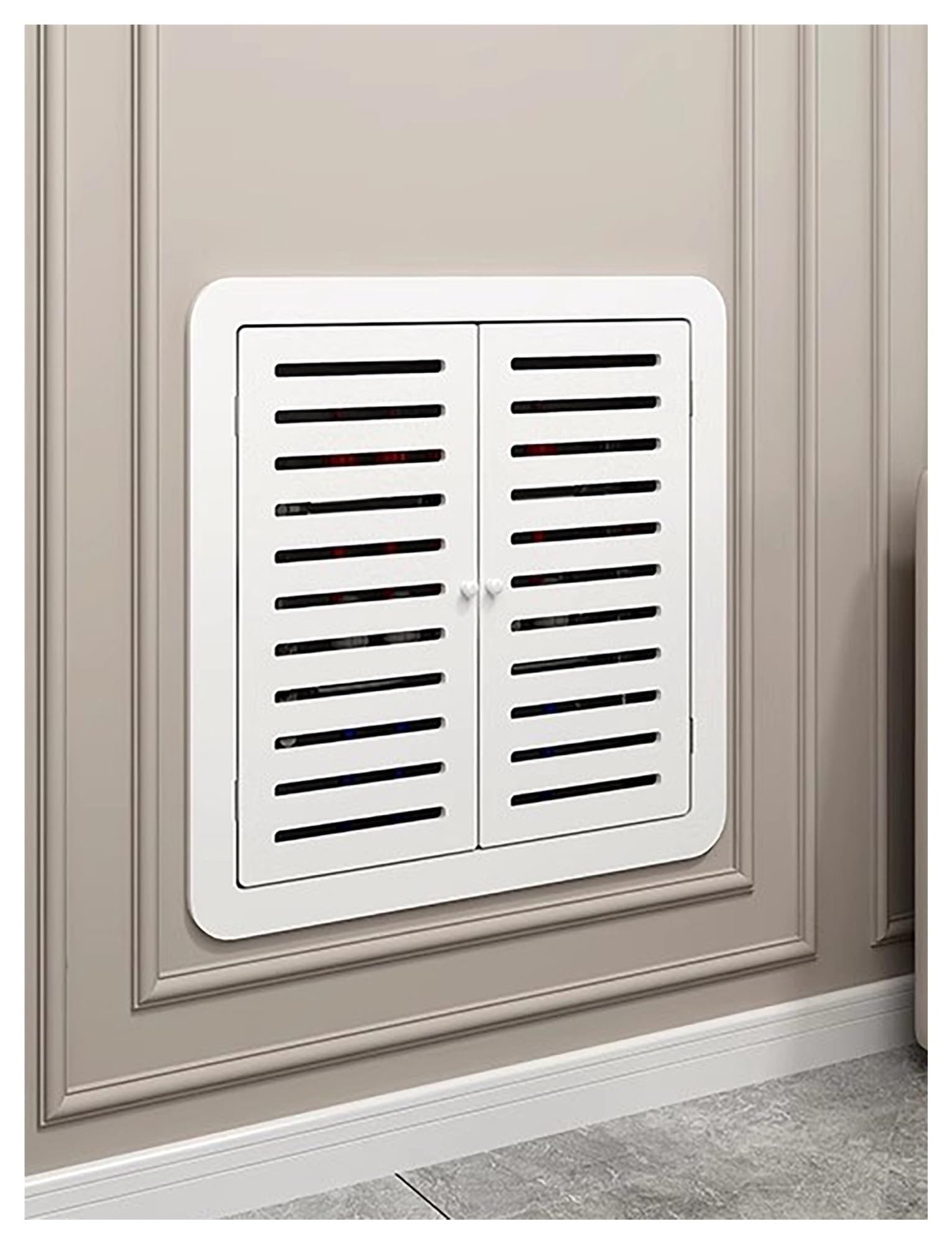 Unterputz-Revisionsplatte aus PVC for Sanitär- und Elektroinstallation – versenkte Reparaturabdeckung for Trockenbauwände, for Wände in Häusern, Hotels und Büros(50x50cm/19.7x19.7in)