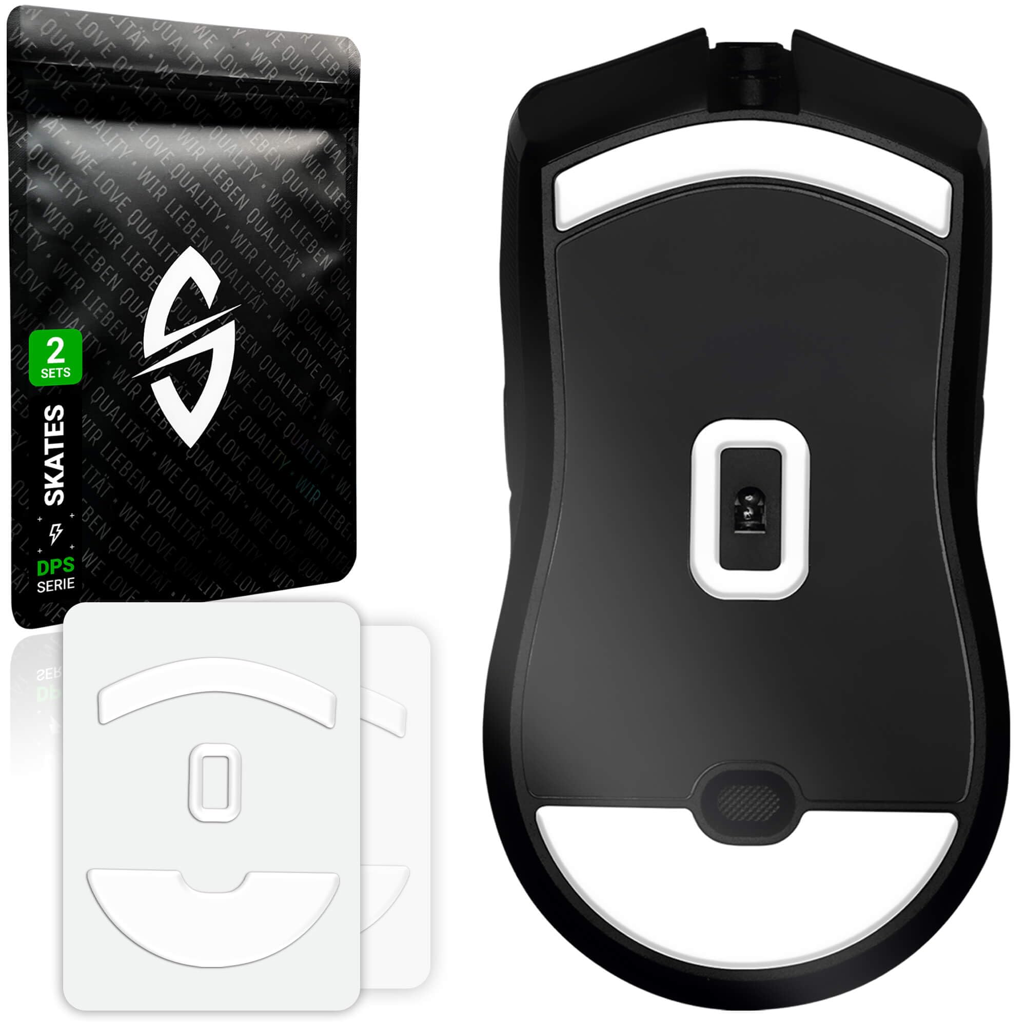 SensoryBoost DPS Glides (2 zestawy) – kompatybilne z Razer Viper 8 kHz | SPEED – Ślizgacze do myszy: ultraszybki i płynny ślizg, zaokrąglone krawędzie – Zapasowe stopki z PTFE