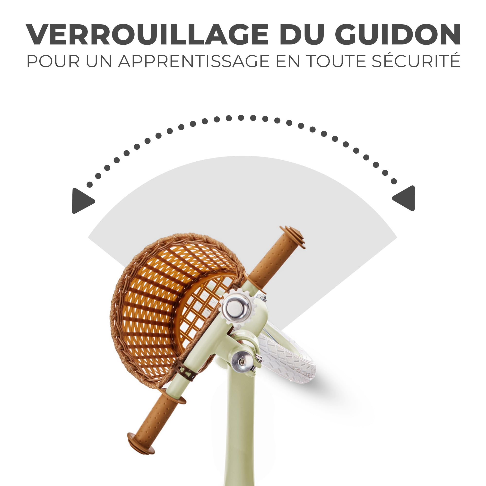Kinderkraft RAPID Draisienne en Métal, Vélo sans Pédale, Velo Bebe, Siège Réglable, Style Rétro, Pour les enfants de 3 ans à 35 kg, Vert