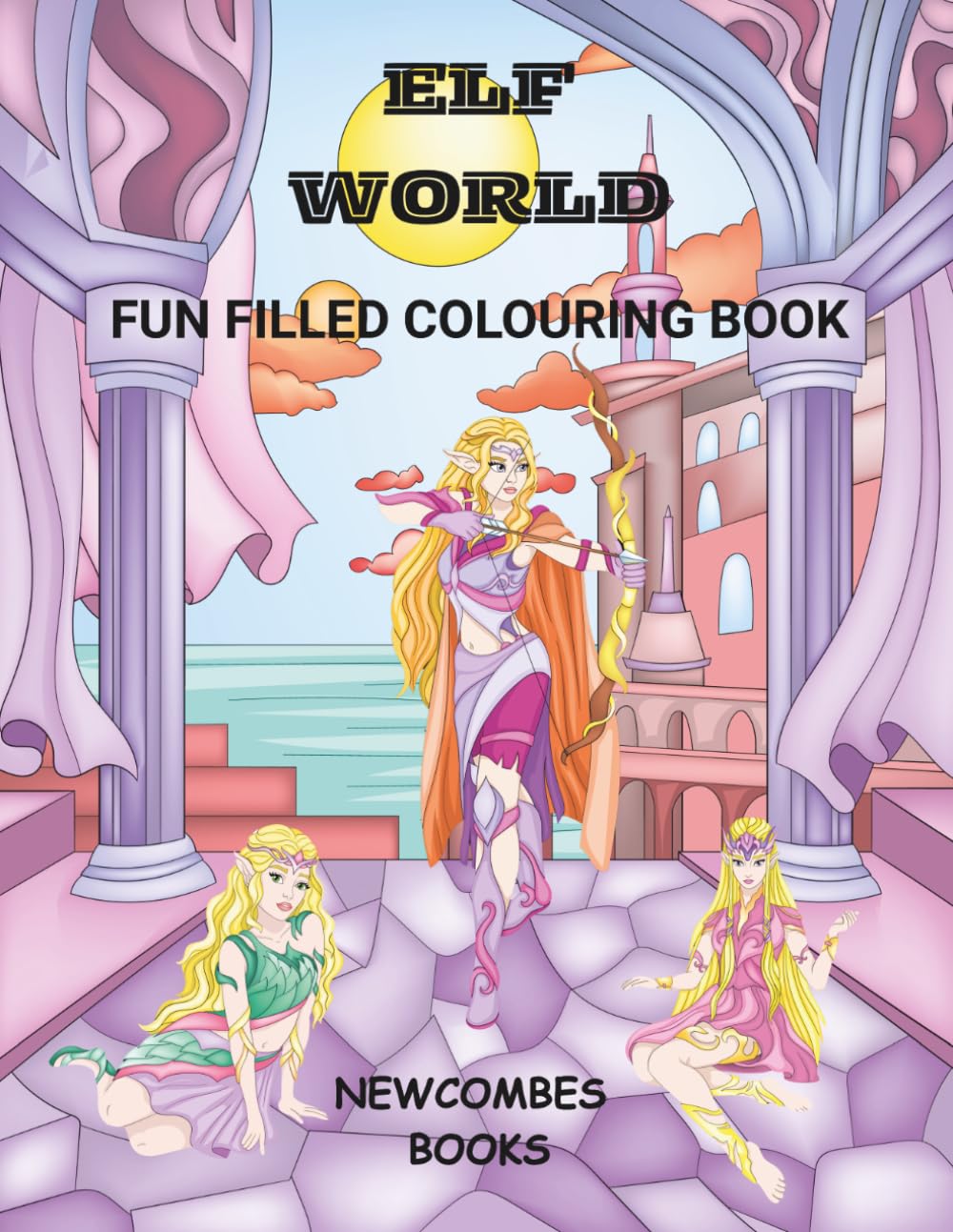 Elf world: Fun filled colouring book